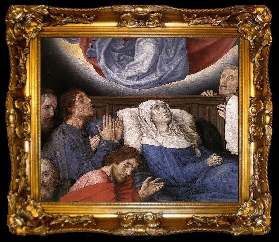 framed  GOES, Hugo van der The Death of the Virgin (detail), ta009-2